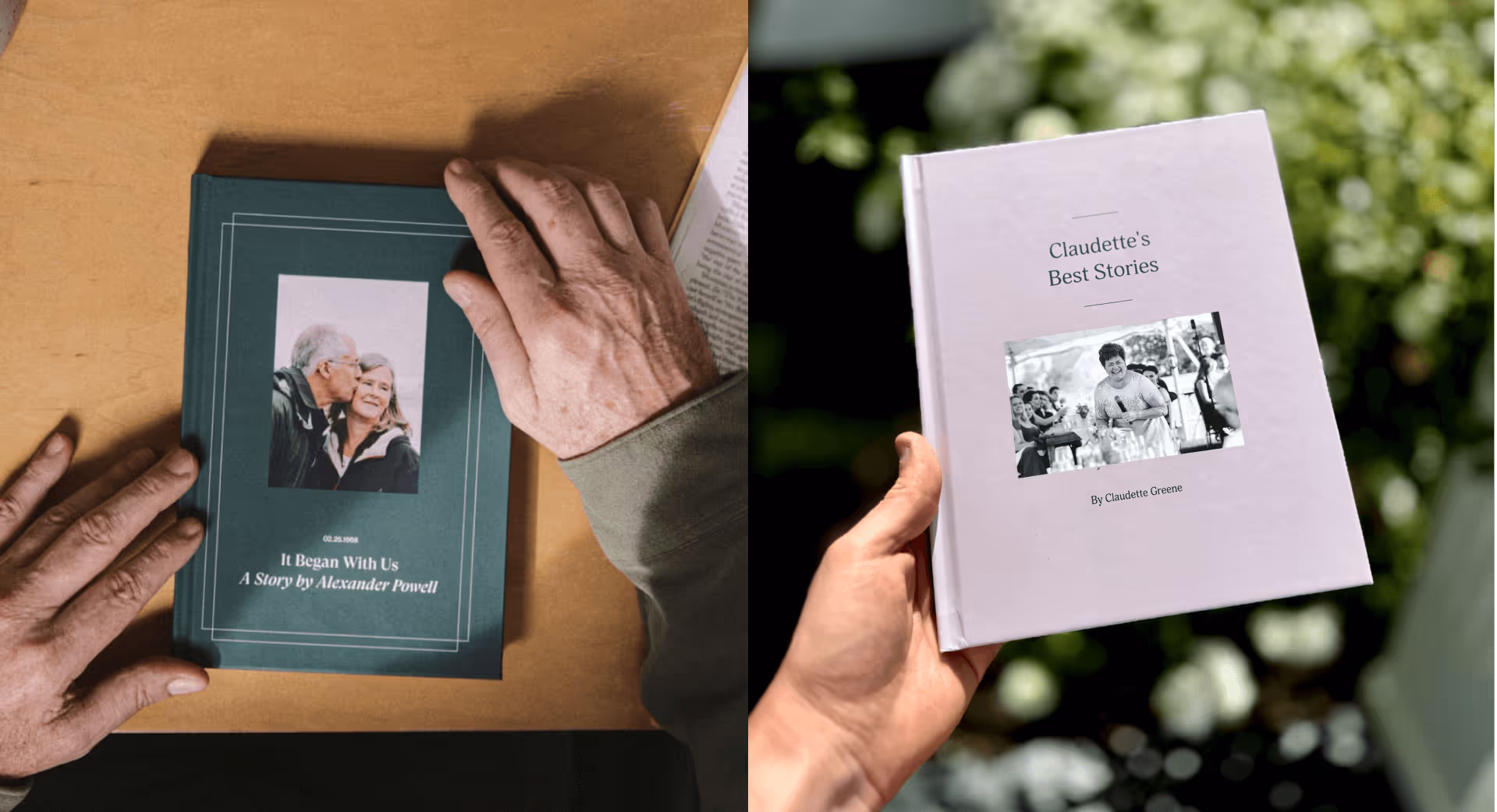 Person using Memoires app