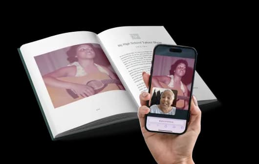 Person using Memoires app